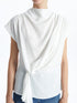 LC Waikiki Draped Collar Plain Crepe Women's Blouse